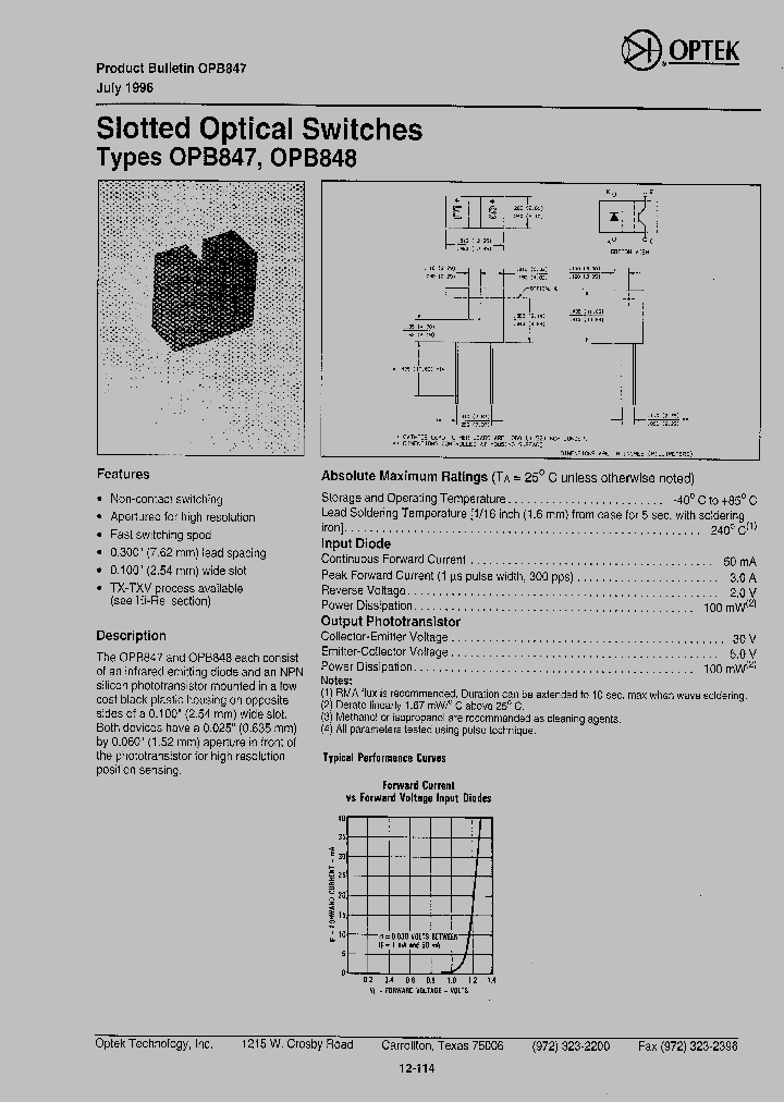 OPB847_1068233.PDF Datasheet