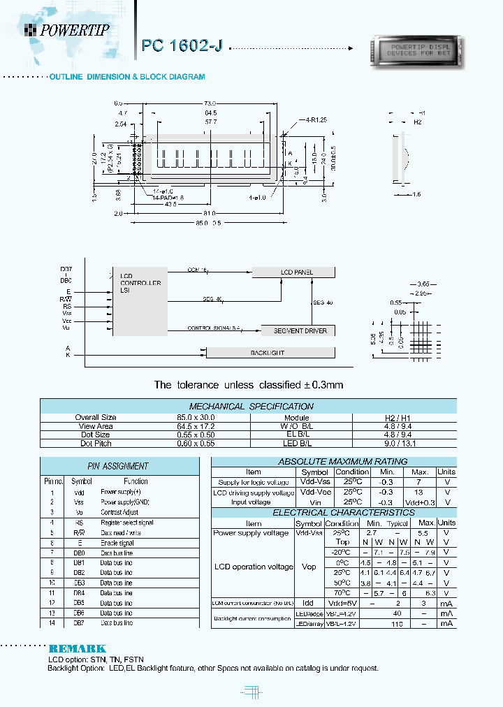PC1602-J_1293889.PDF Datasheet