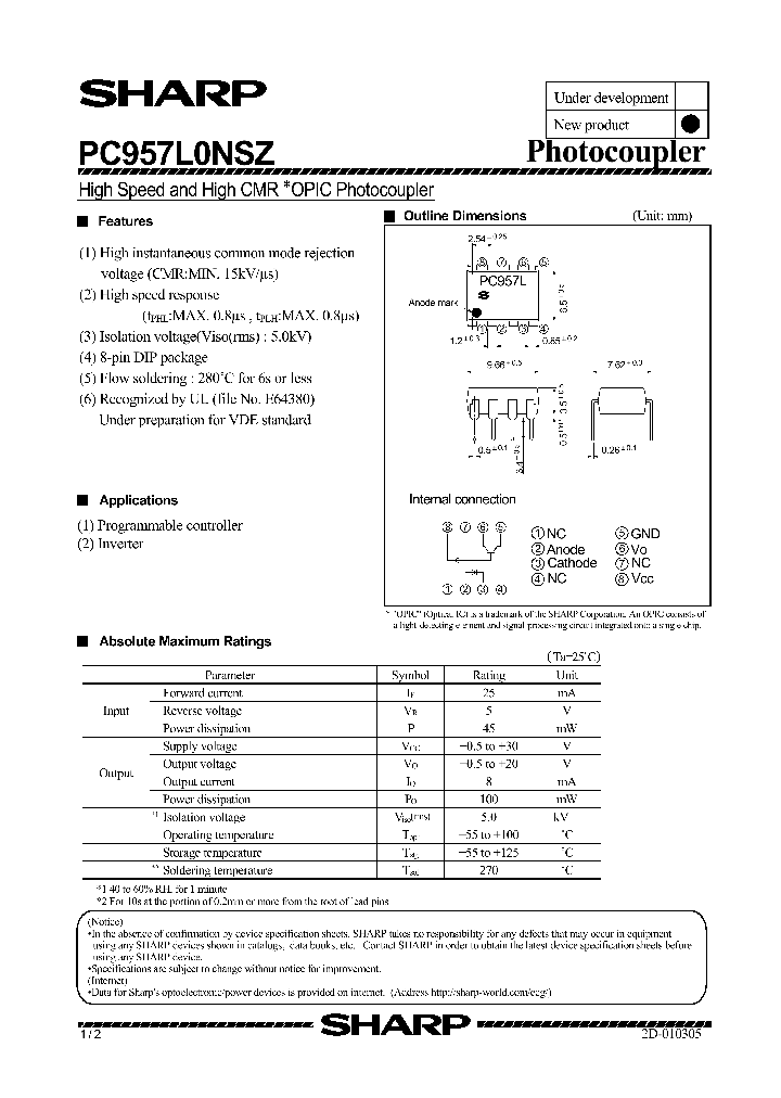 PC957L0NSZ_1294116.PDF Datasheet