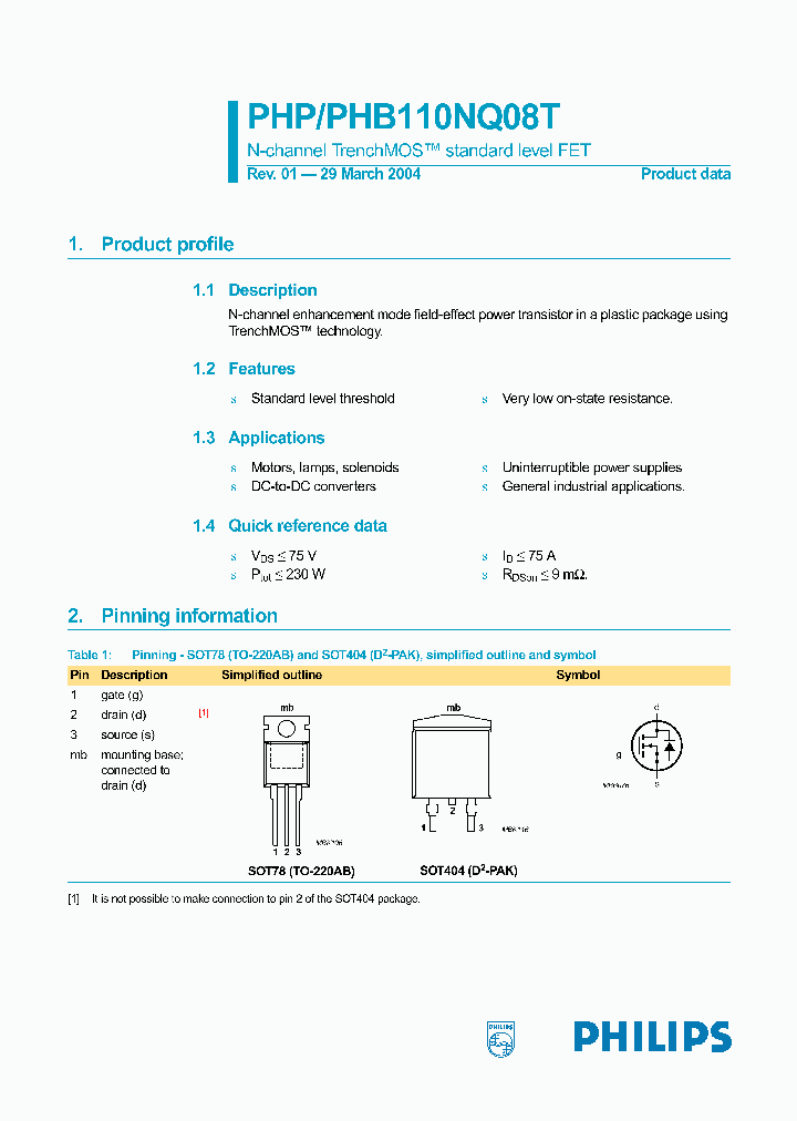 PHB110NQ08T_1295414.PDF Datasheet