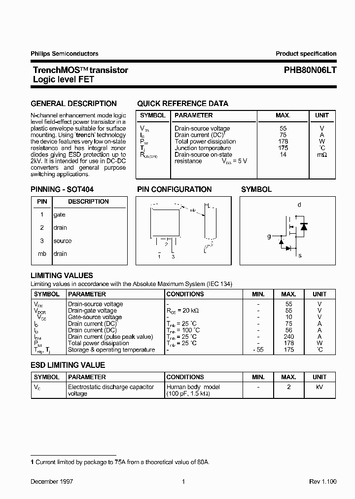 PHB80N06LT_1295440.PDF Datasheet