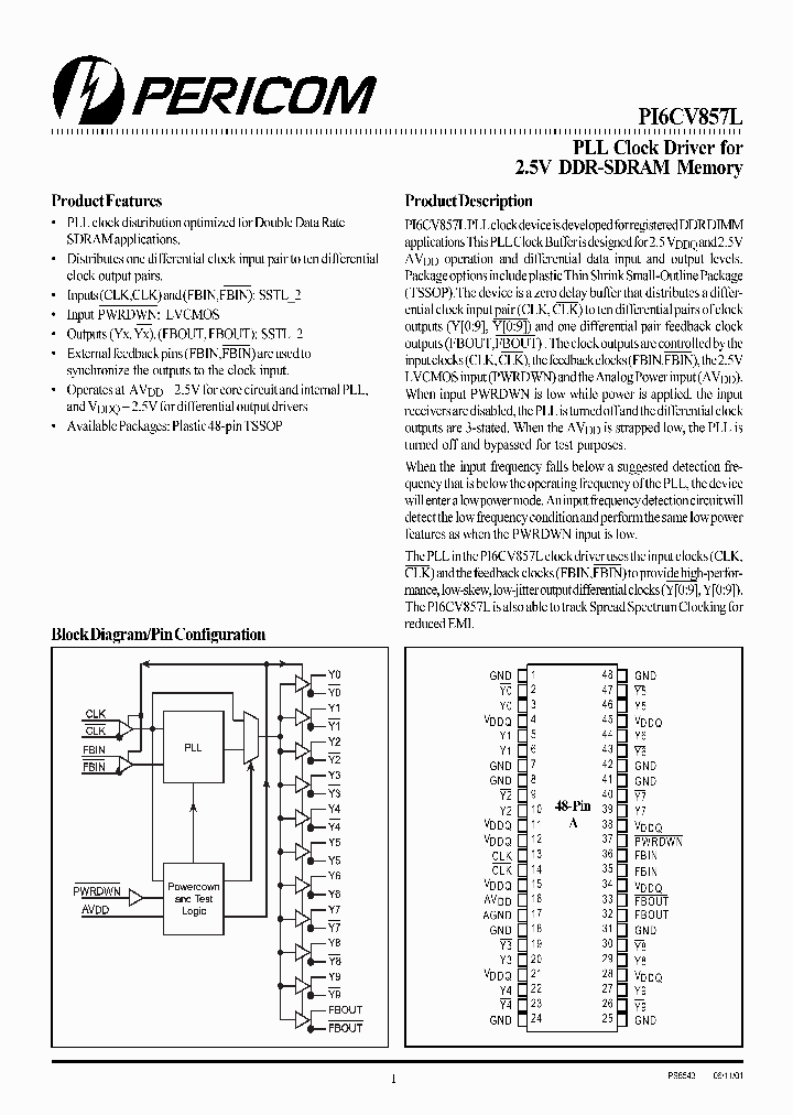 PI6CV857LA_1295932.PDF Datasheet