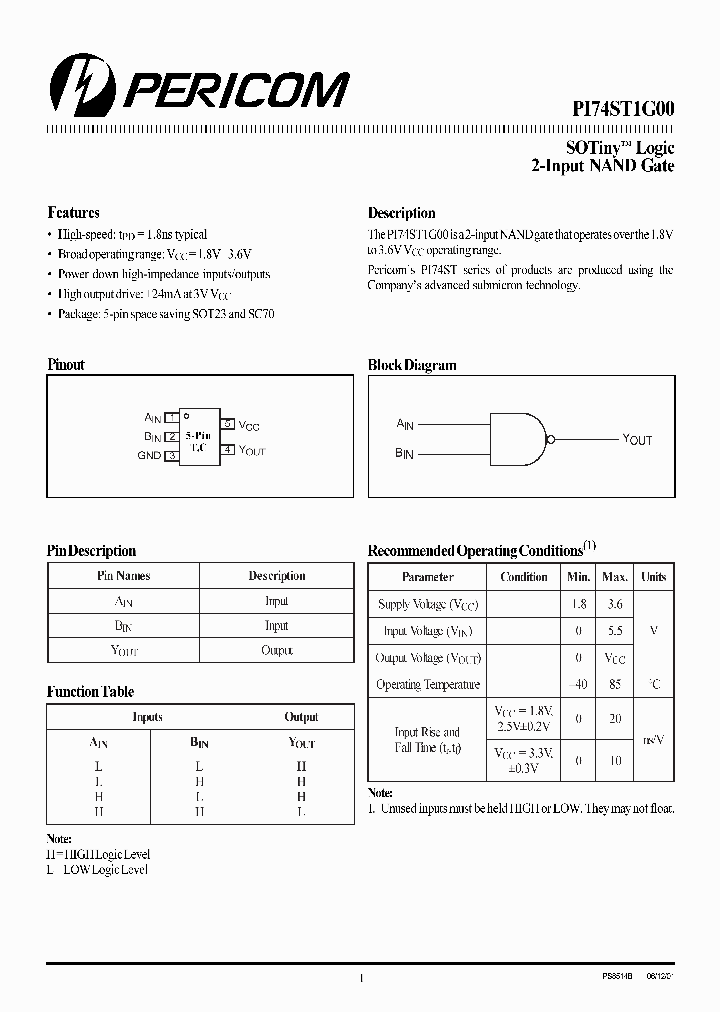 PI74ST1G00TX_1296027.PDF Datasheet