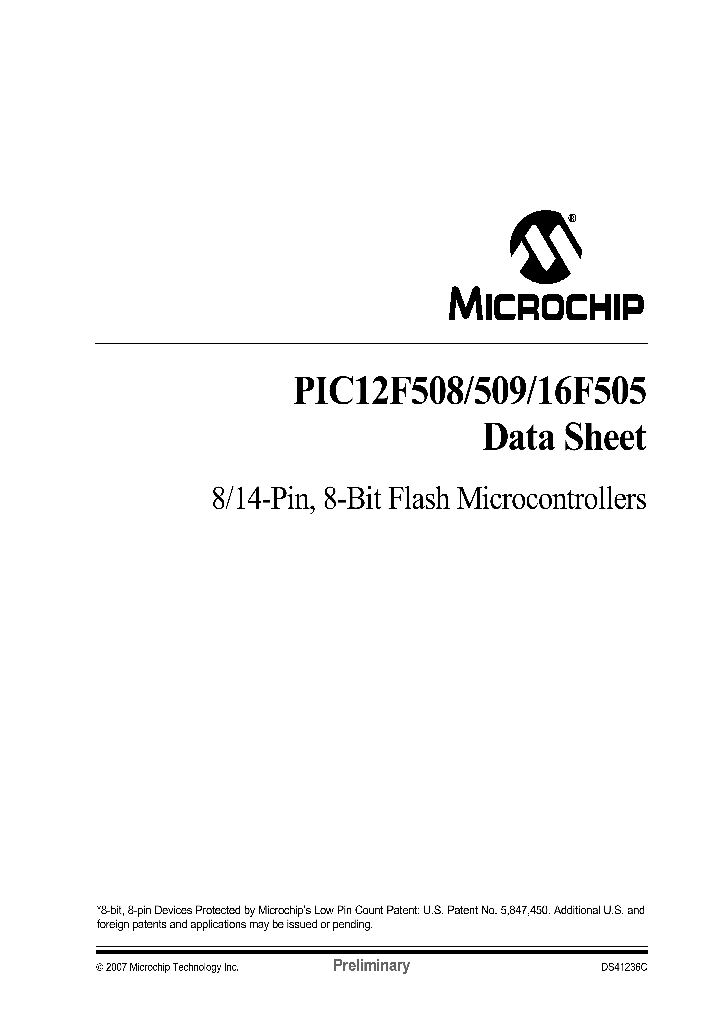 PIC16F505-EMC_1140592.PDF Datasheet