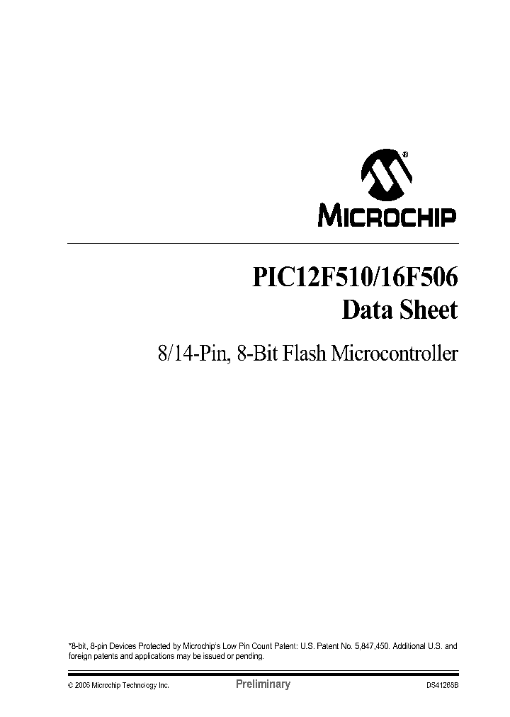 PIC16F506-EL_944201.PDF Datasheet