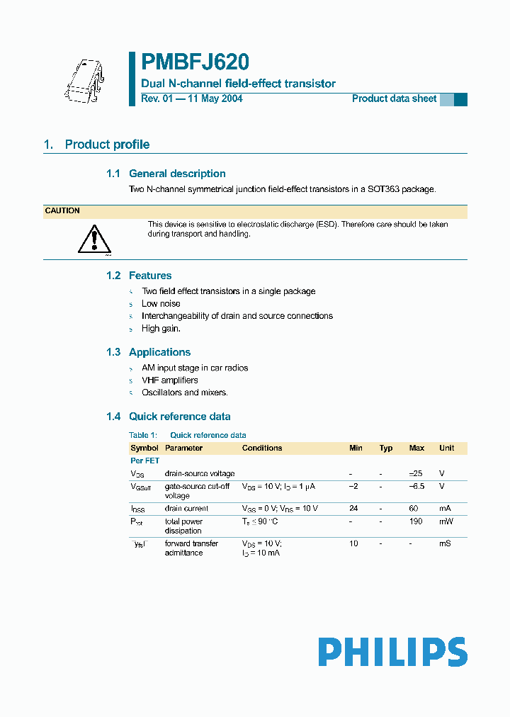 PMBFJ620_1296939.PDF Datasheet