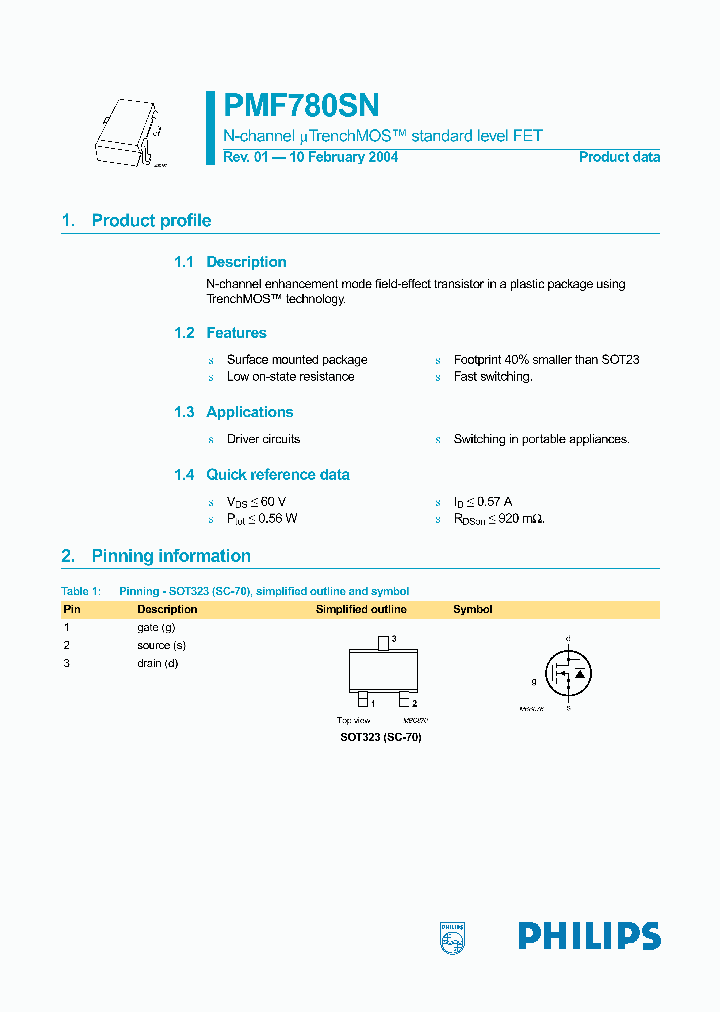 PMF780SN_1296993.PDF Datasheet