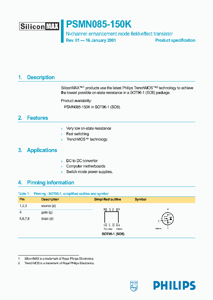 PSMN085-150K_1297879.PDF Datasheet