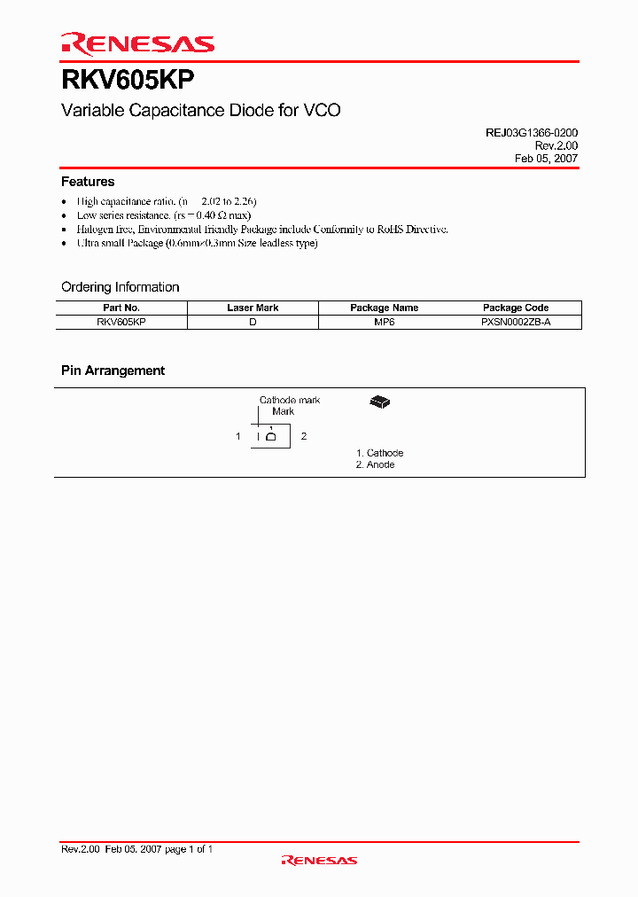 RKV605KP_1301977.PDF Datasheet