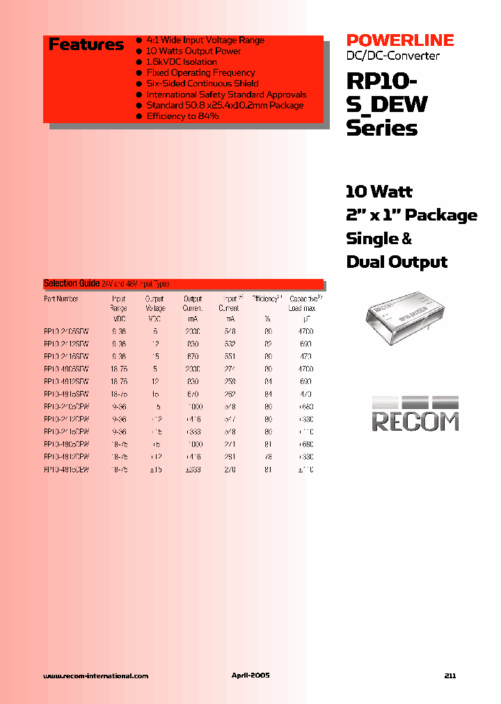 RP10-4815SEW_1302506.PDF Datasheet