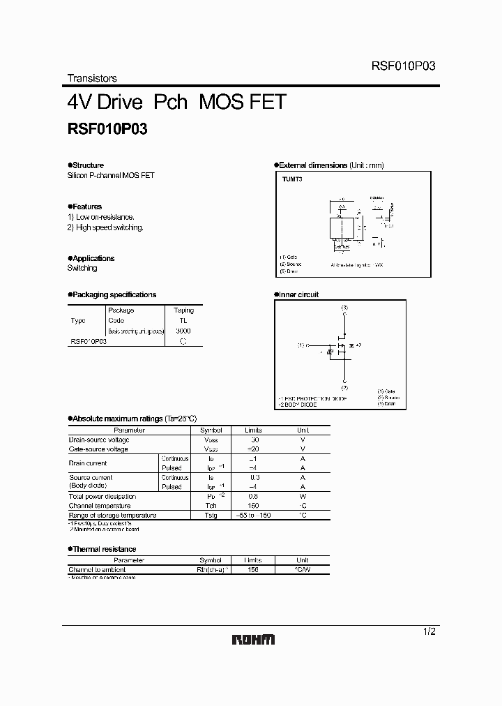 RSF010P03_1302779.PDF Datasheet