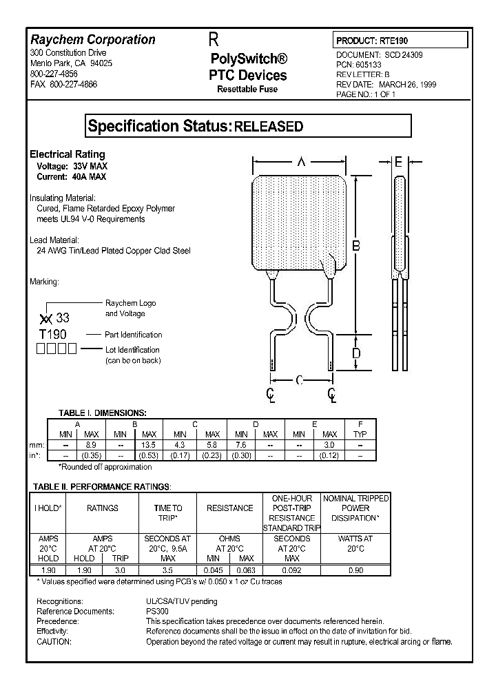RTE190_1302912.PDF Datasheet