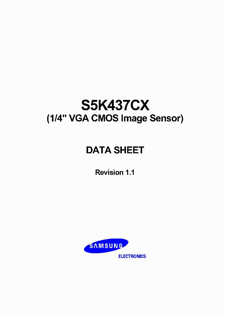 S5K437CA_1152747.PDF Datasheet