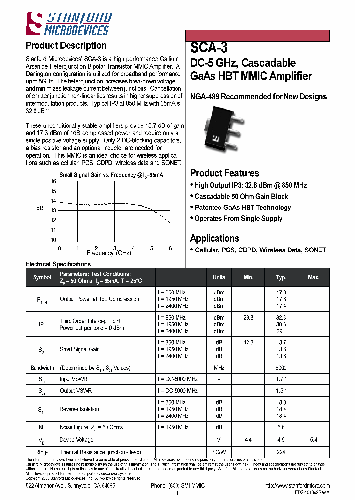 SCA-3_1305818.PDF Datasheet