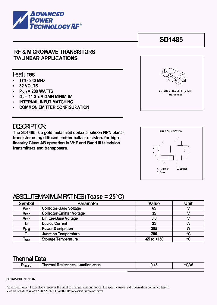 SD1485_1306162.PDF Datasheet