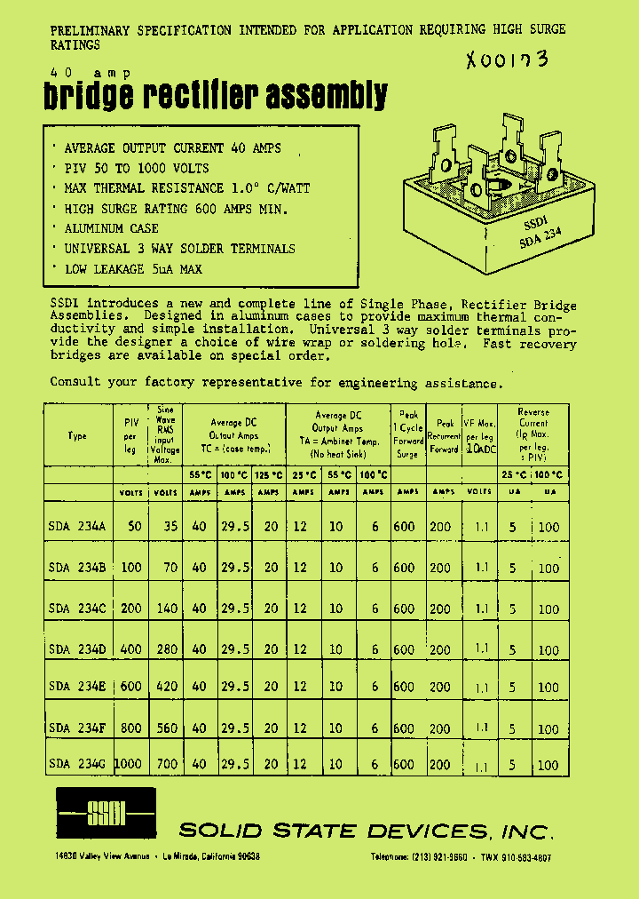 SDA234G_1306393.PDF Datasheet
