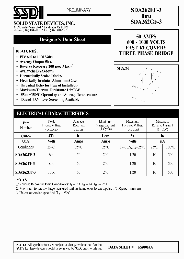SDA262GF-3_1306402.PDF Datasheet