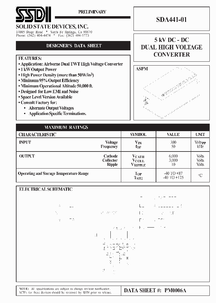 SDA441-01_1306442.PDF Datasheet