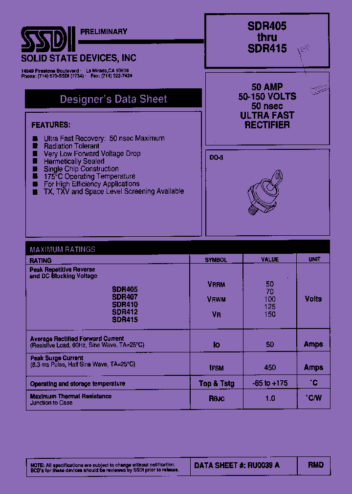 SDR415_1306650.PDF Datasheet