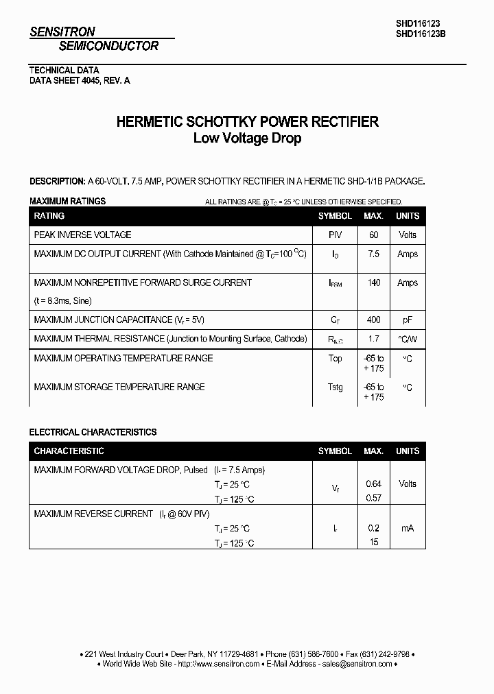 SHD116123_1165070.PDF Datasheet