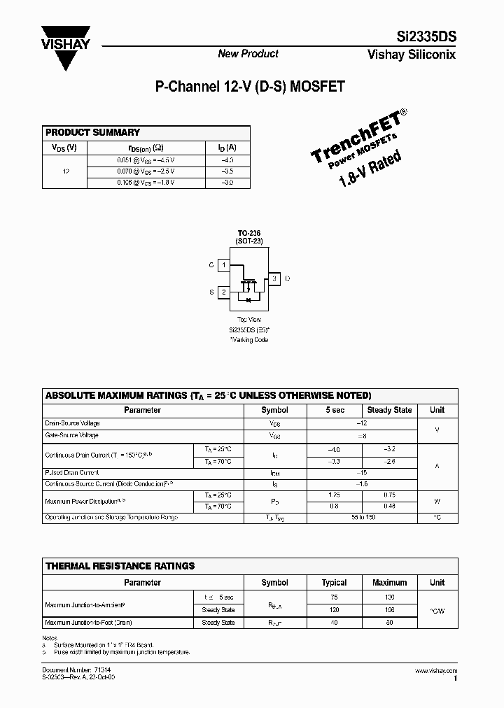 SI2335DS_1308646.PDF Datasheet