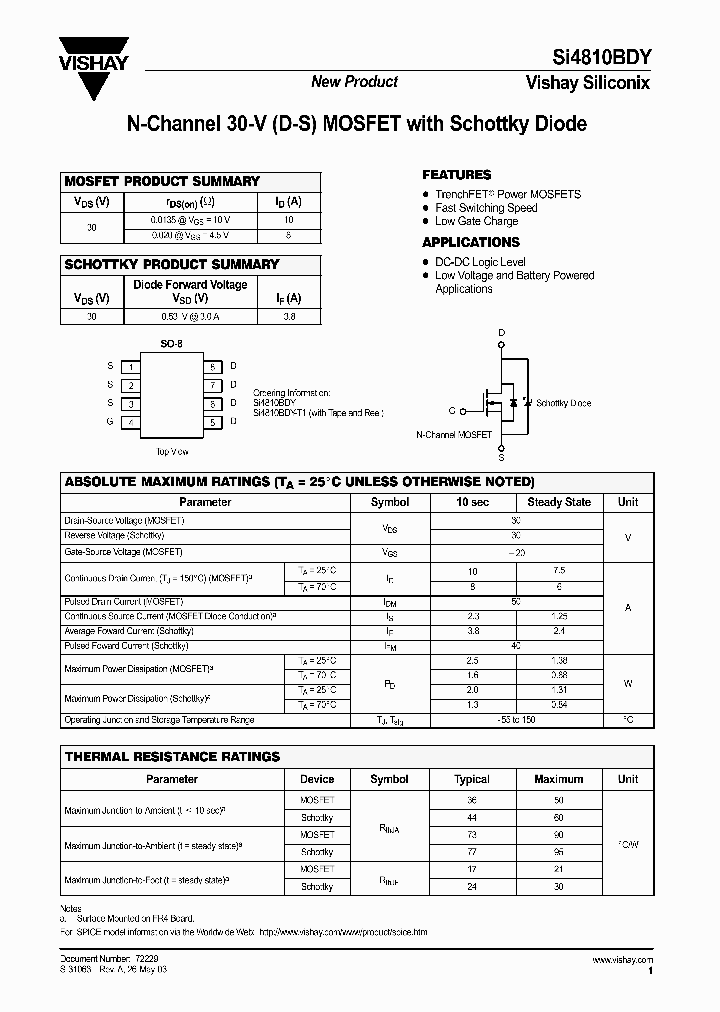 SI4810BDY-T1_1308858.PDF Datasheet