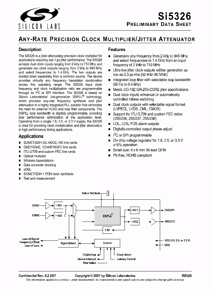 SI5326C-B-GM_1308961.PDF Datasheet