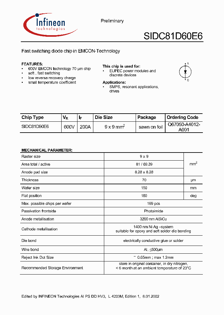 SIDC81D60E6_1309403.PDF Datasheet