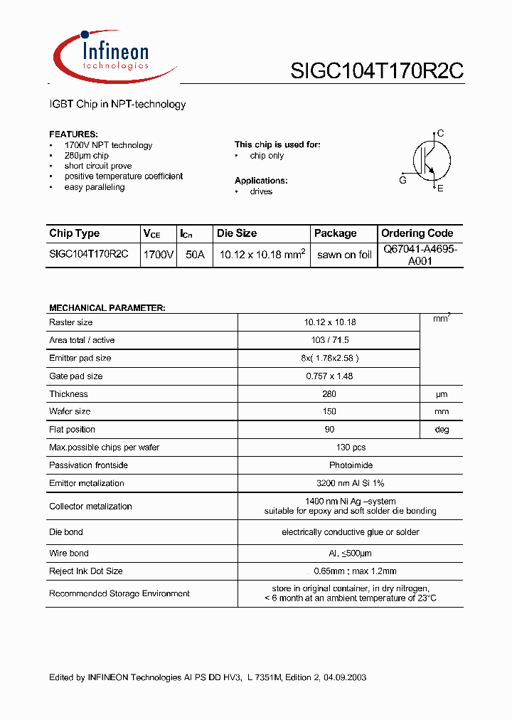 SIGC104T170R2C_1309421.PDF Datasheet