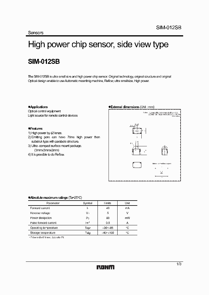 SIM-012SB_1309475.PDF Datasheet