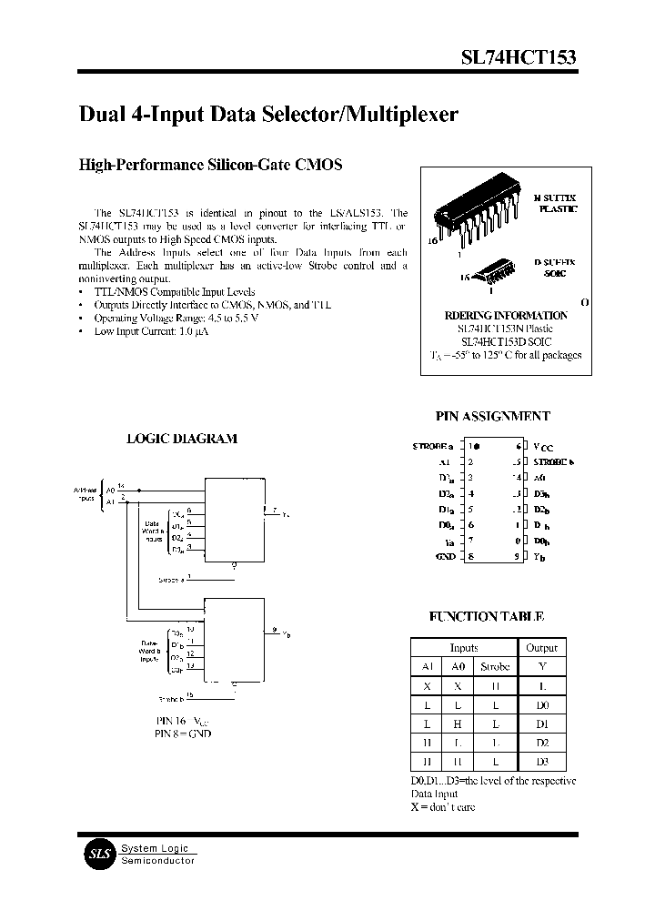 SL74HCT153N_1310187.PDF Datasheet