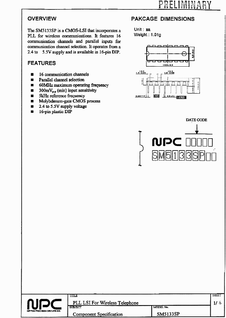 SM5133SP_1310661.PDF Datasheet