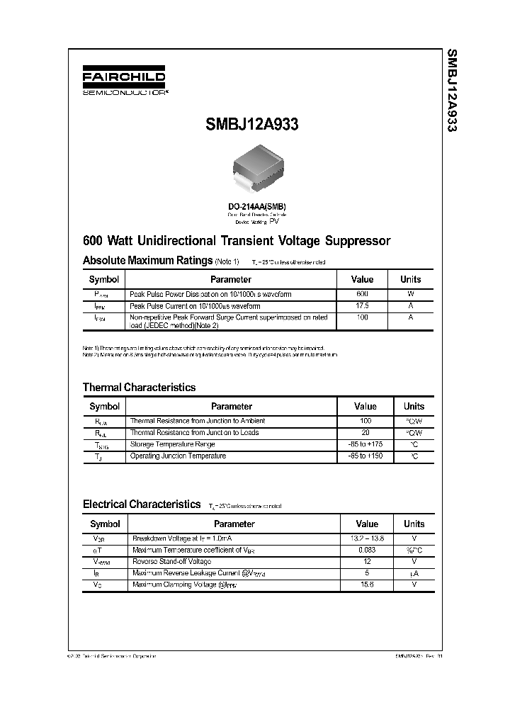 SMBJ12A933_1311142.PDF Datasheet