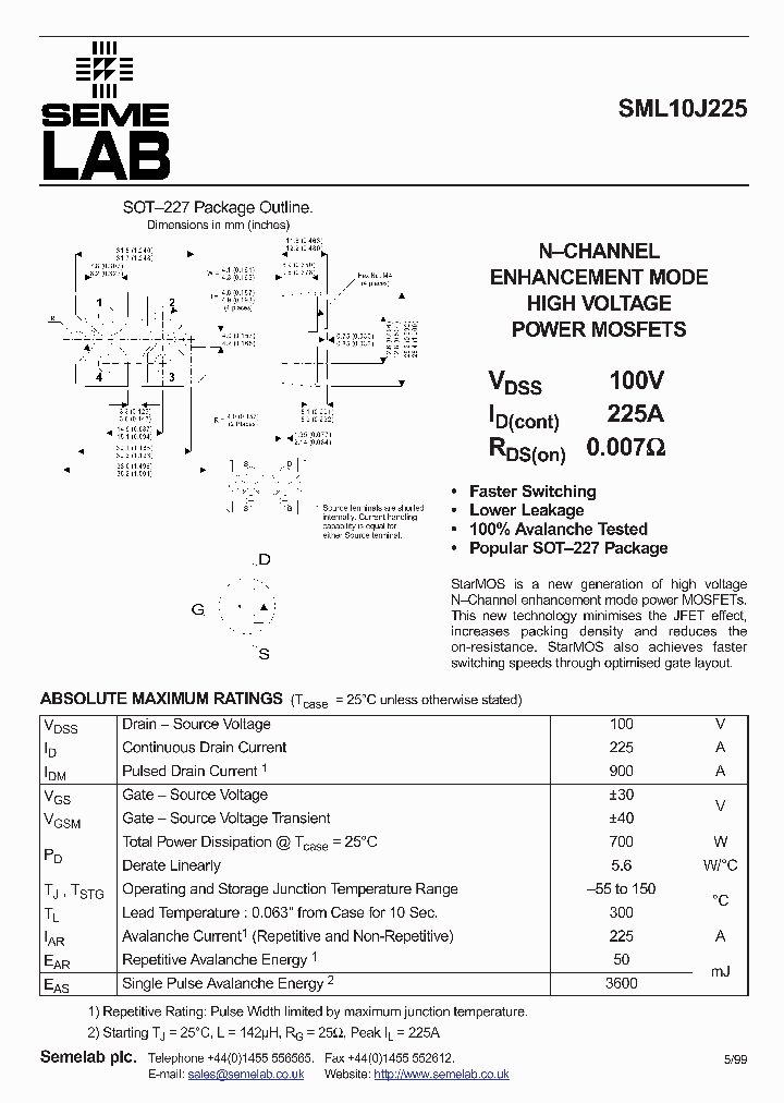 SML10J225_1311431.PDF Datasheet