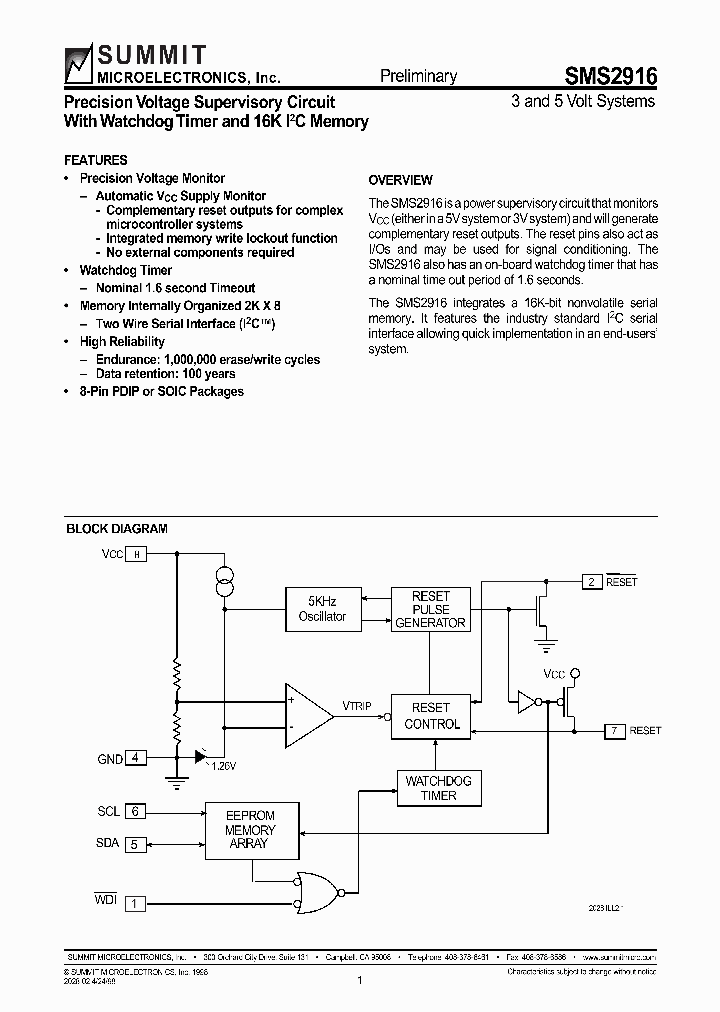 SMS2916_1109847.PDF Datasheet