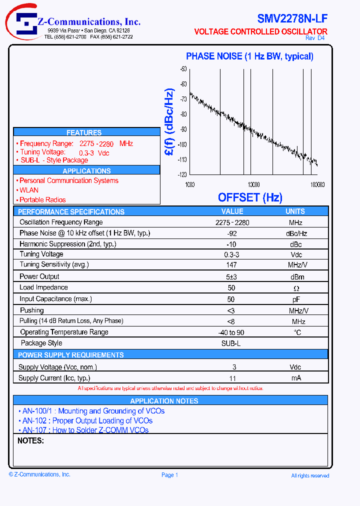 SMV2278N-LF_1050752.PDF Datasheet