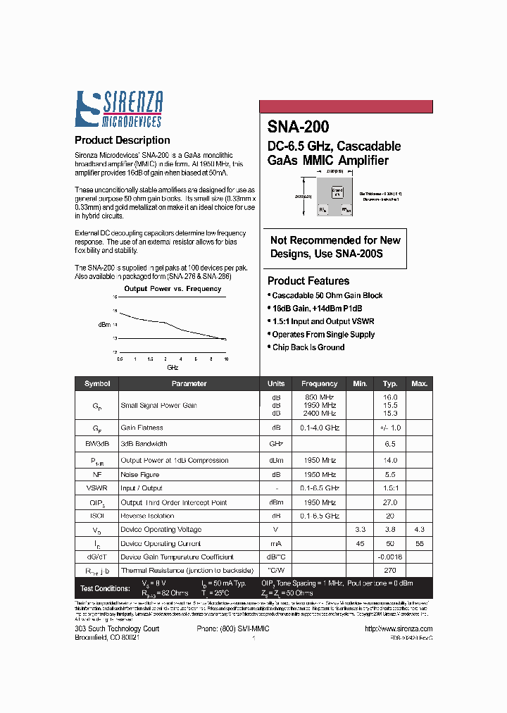 SNA-200_1166206.PDF Datasheet