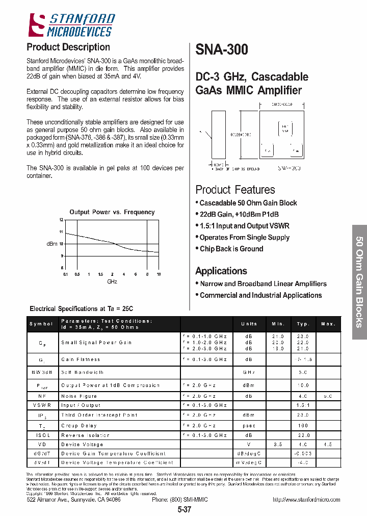 SNA-300_1114528.PDF Datasheet