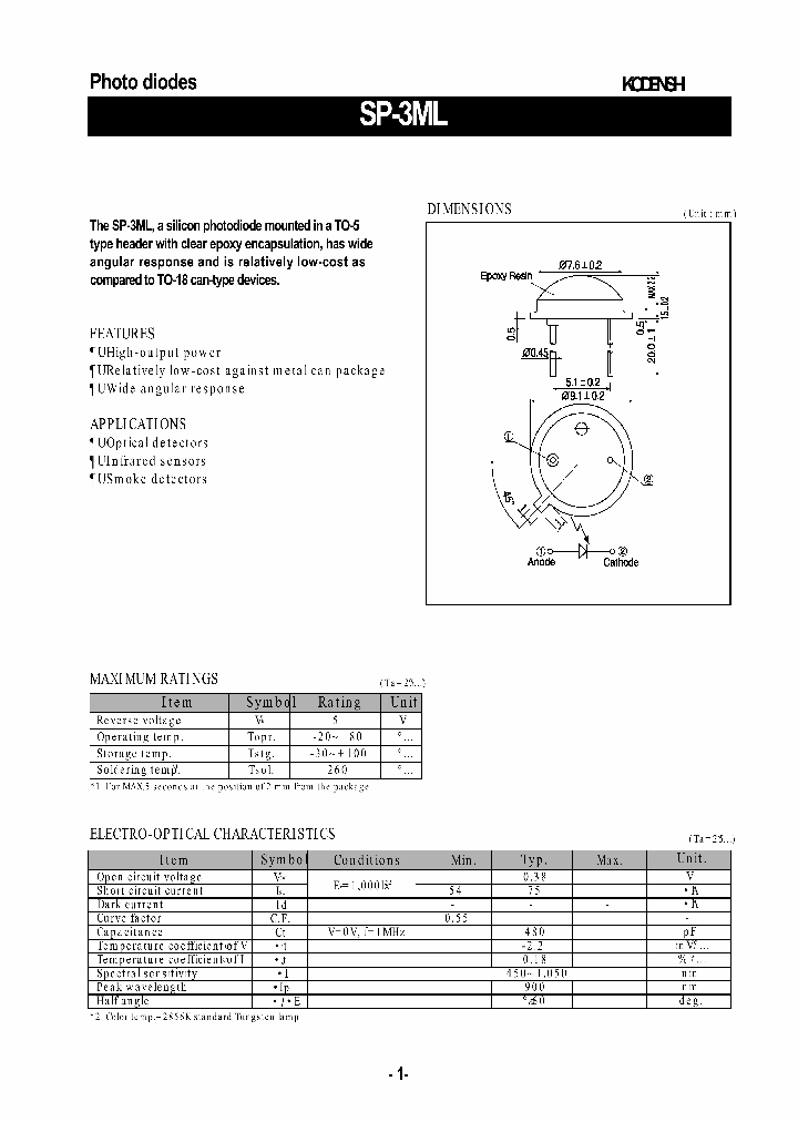 SP-3ML_1314856.PDF Datasheet