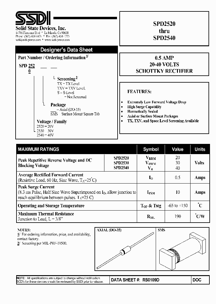 SPD2540_1315385.PDF Datasheet