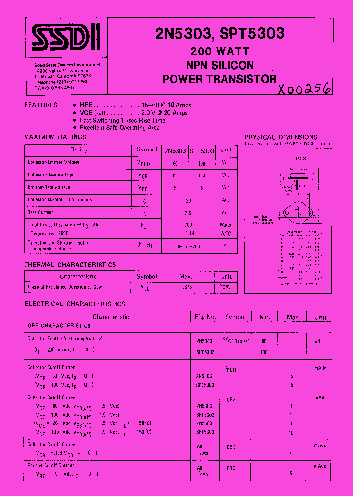 SPT5303_1315663.PDF Datasheet