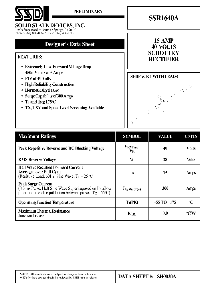 SSR1640A_1316889.PDF Datasheet