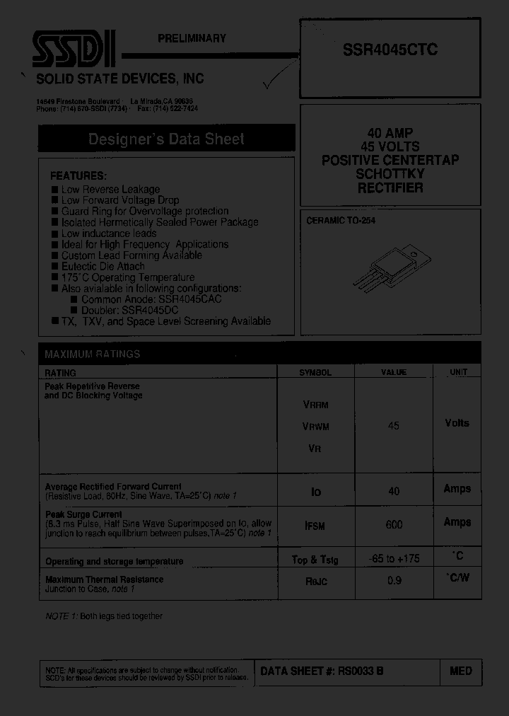 SSR4045CTC_1131657.PDF Datasheet
