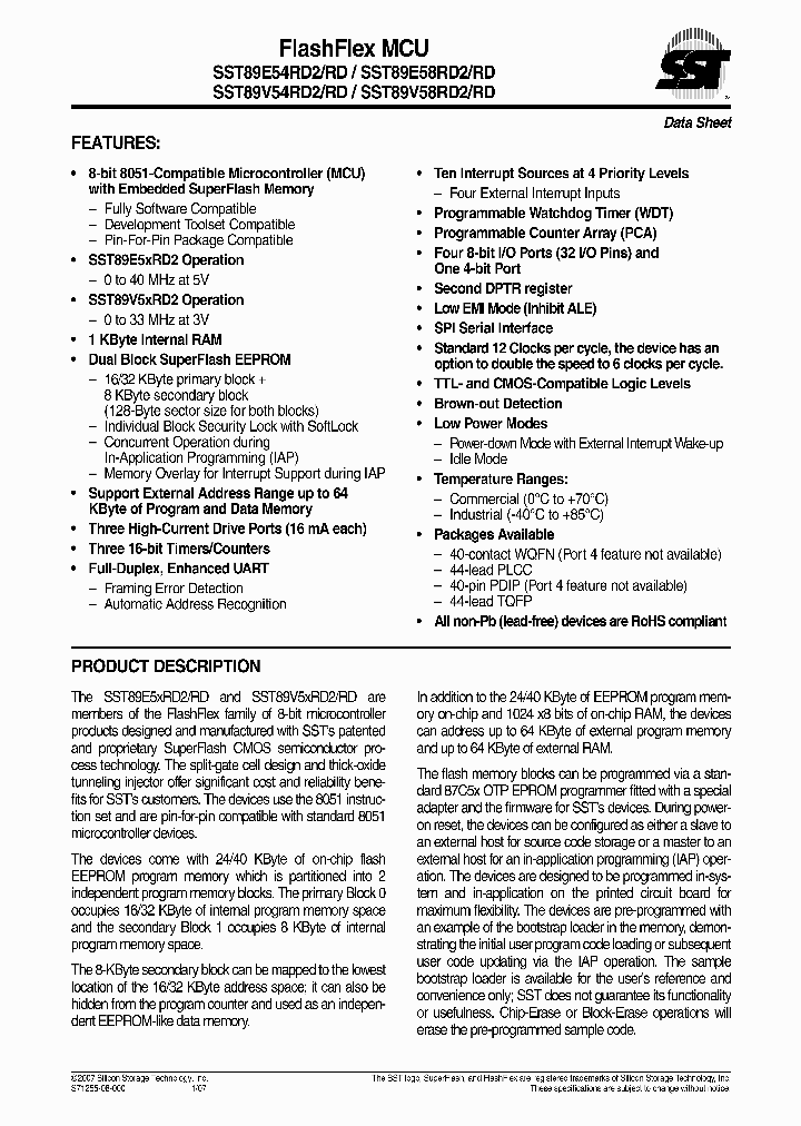 SST89E54RD_1021257.PDF Datasheet