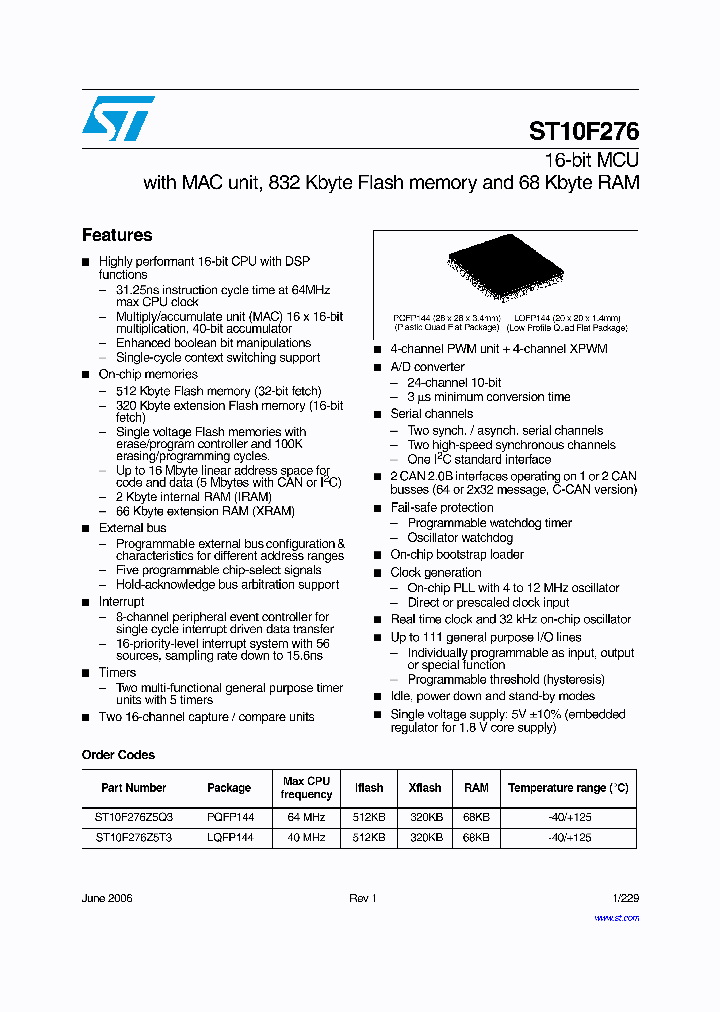 ST10F27606_1317193.PDF Datasheet