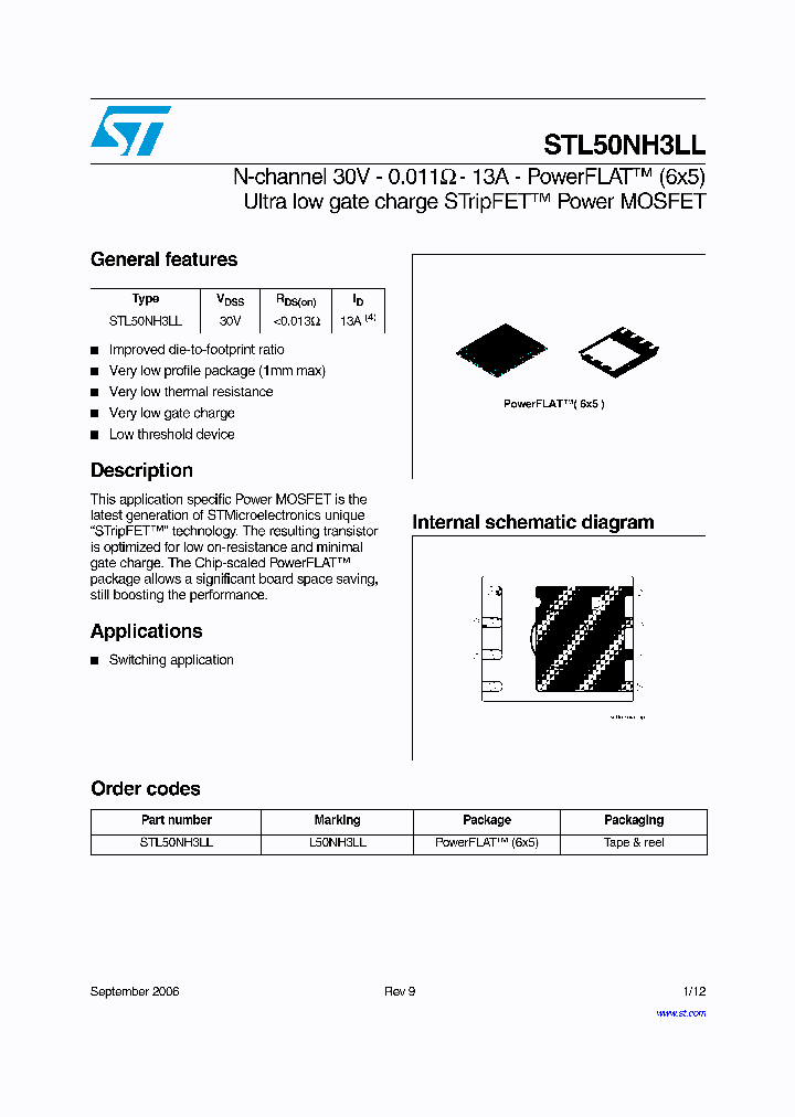 STL50NH3LL0609_1318662.PDF Datasheet