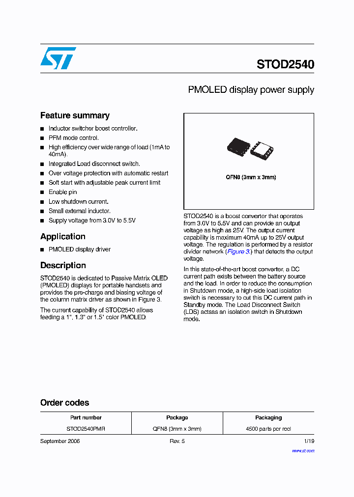 STOD2540PMR_1318821.PDF Datasheet