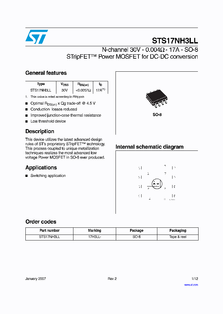 STS17NH3LL07_1319337.PDF Datasheet