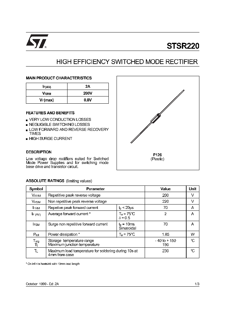 STSR220_1319413.PDF Datasheet