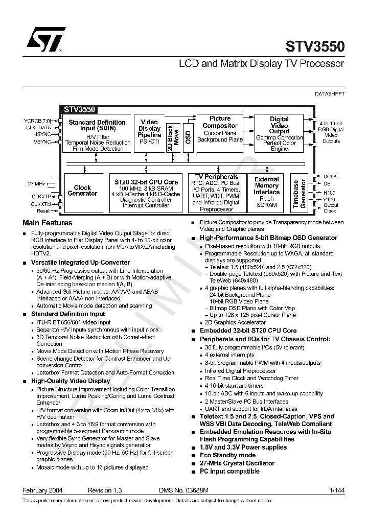 STV3550_1319575.PDF Datasheet